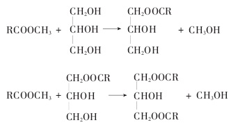 脂肪酸甲酯甘油醇解法的反应方程式